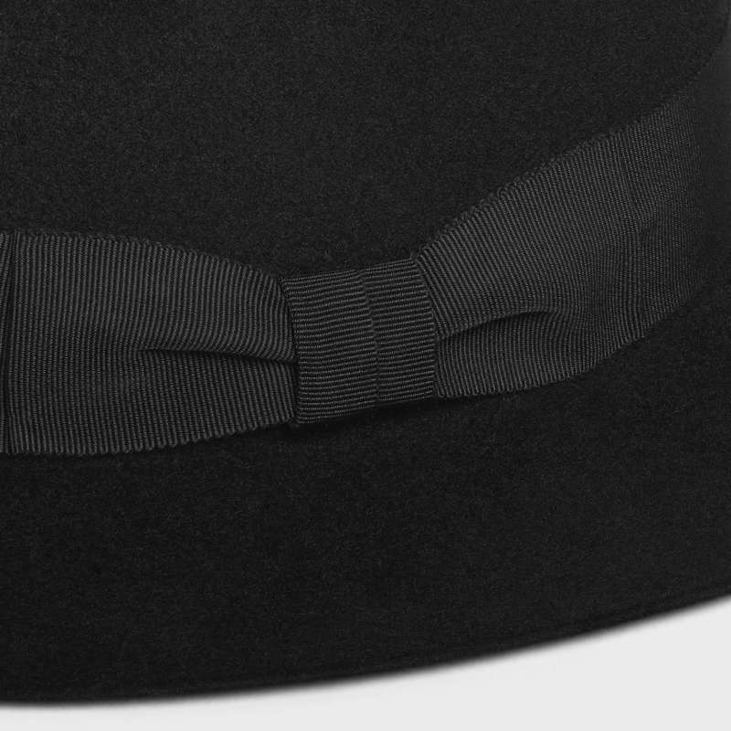 Black Celine fedora in felt Hat | CL-591722