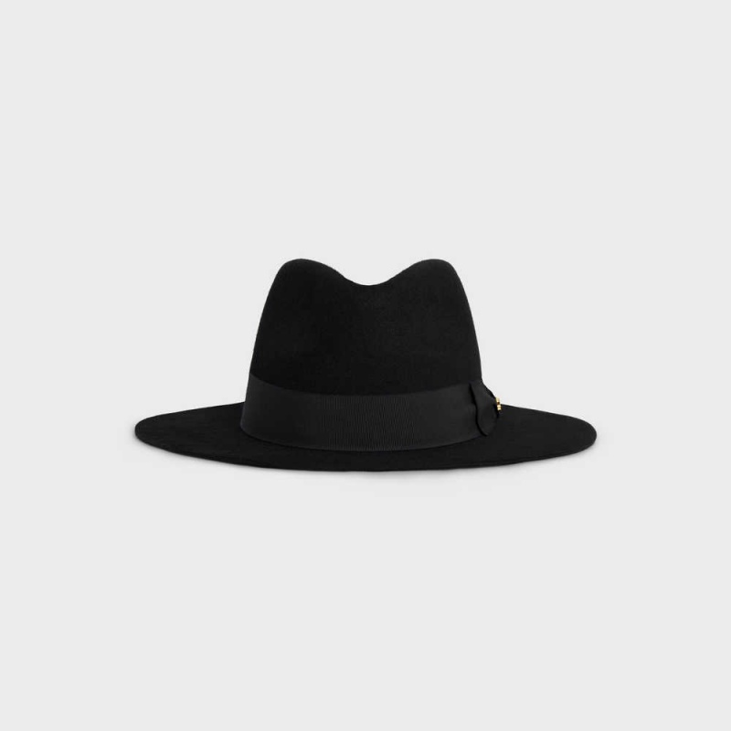 Black Celine fedora in felt Hat | CL-592339