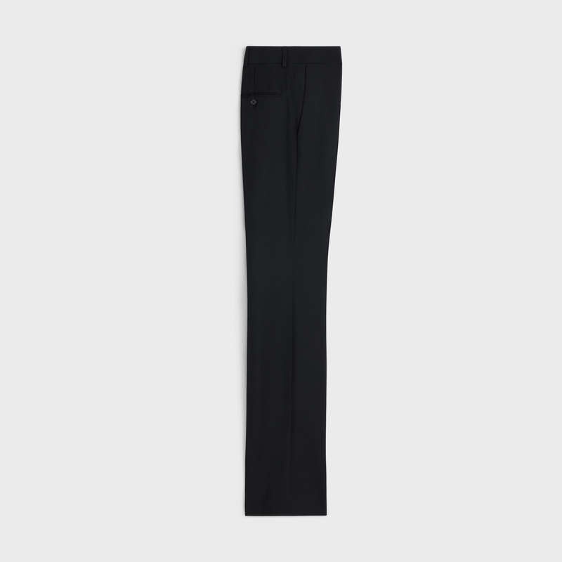 Black Celine flared in wool gabardine Trousers | CL-592011