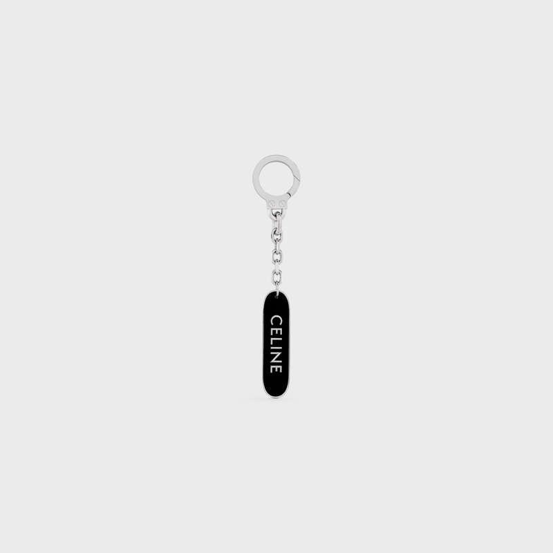 Black / white Celine SKATEBOARD CHARM in Brass and Enamel Lifestyle | CL-591685