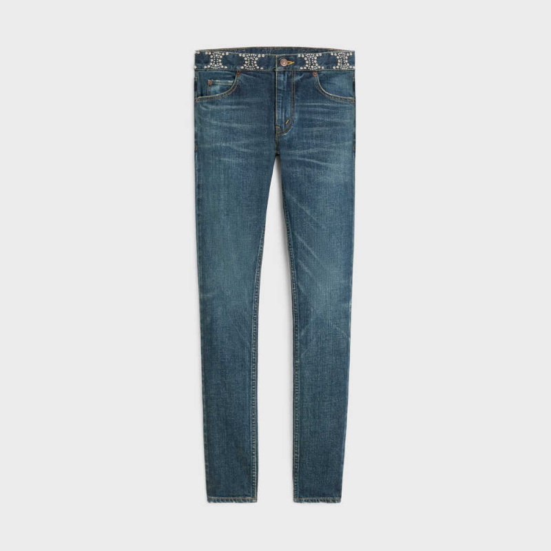 CLEAN DARK UNION WASH Celine Neo skinny jeans in clean dark union wash denim Pants | CL-592728