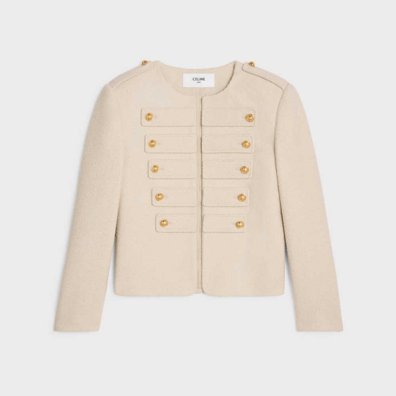 CREME Celine Military in tweed Jackets | CL-592636