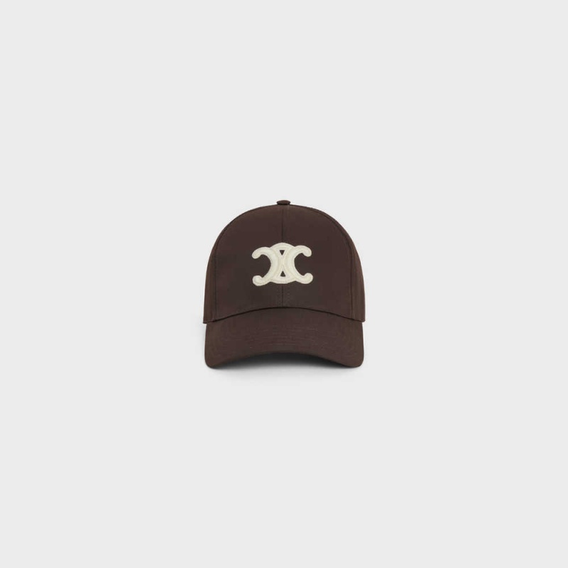 Cacao Celine TRIOMPHE BASEBALL IN COTTON Cap | CL-592352