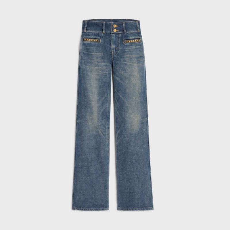 DARK UNION WASH Celine Jane flared jeans in dark union wash denim Pants | CL-592718