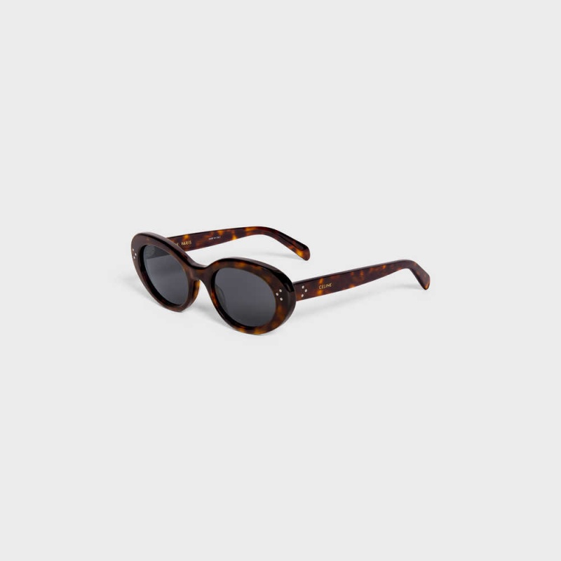 Dark Havana Celine Cat Eye S193 in Acetate Sunglasses | CL-592422