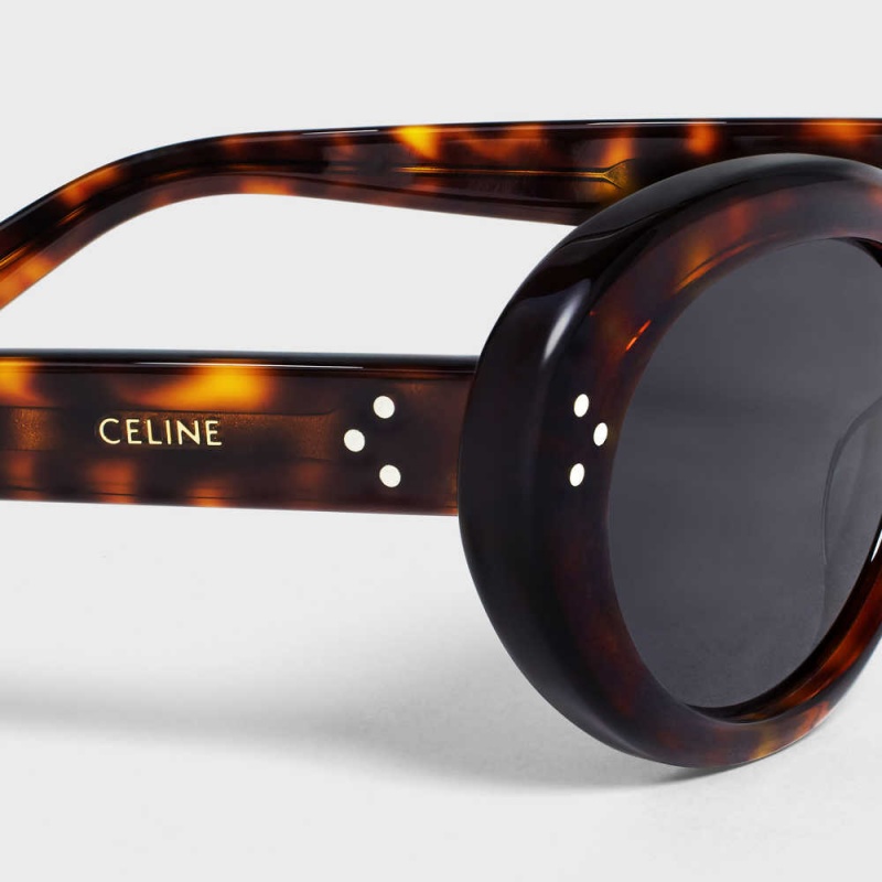 Dark Havana Celine Cat Eye S193 in Acetate Sunglasses | CL-592422