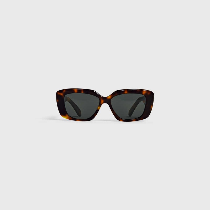 Dark Havana Celine Triomphe 04 in Acetate Sunglasses | CL-592392