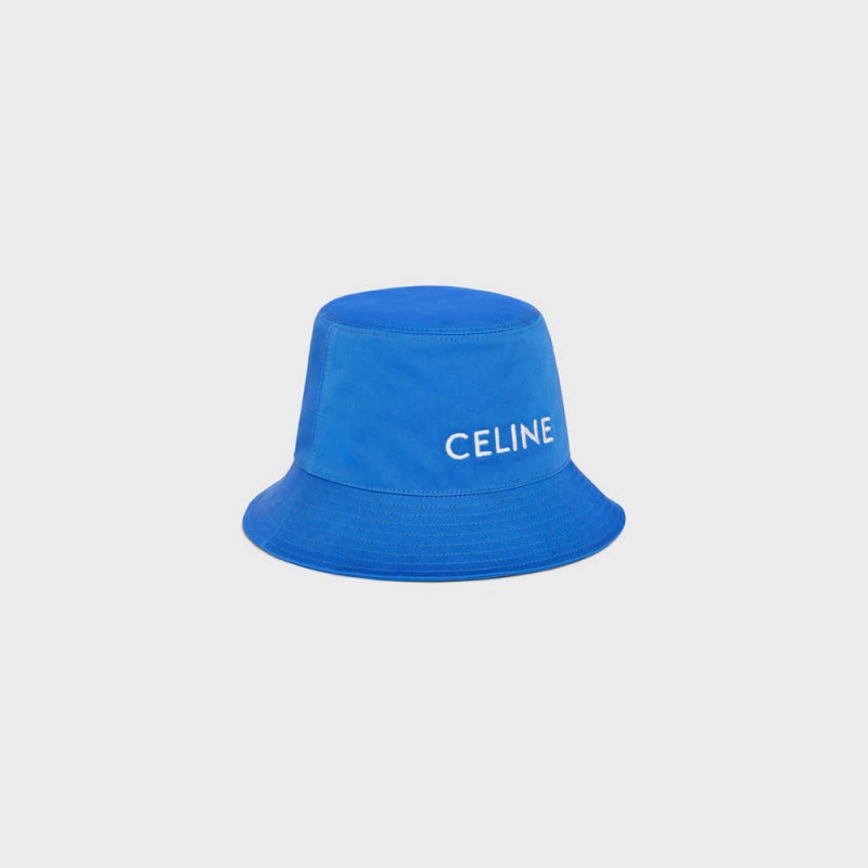 Electric Blue Celine BUCKET IN COTTON GABARDINE Hat | CL-592351