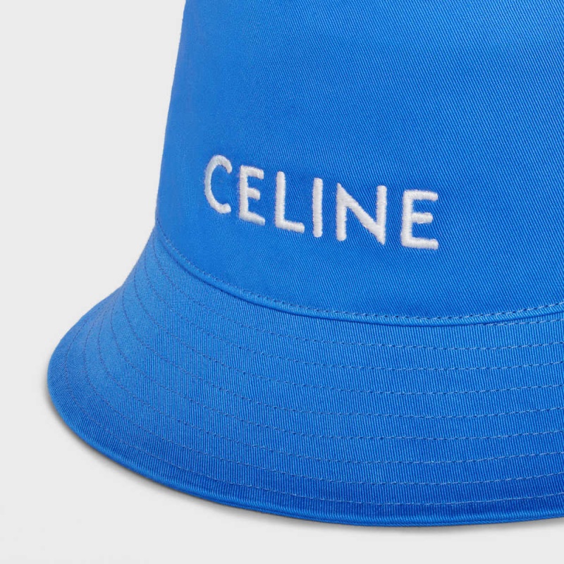 Electric Blue Celine BUCKET IN COTTON GABARDINE Hat | CL-592351