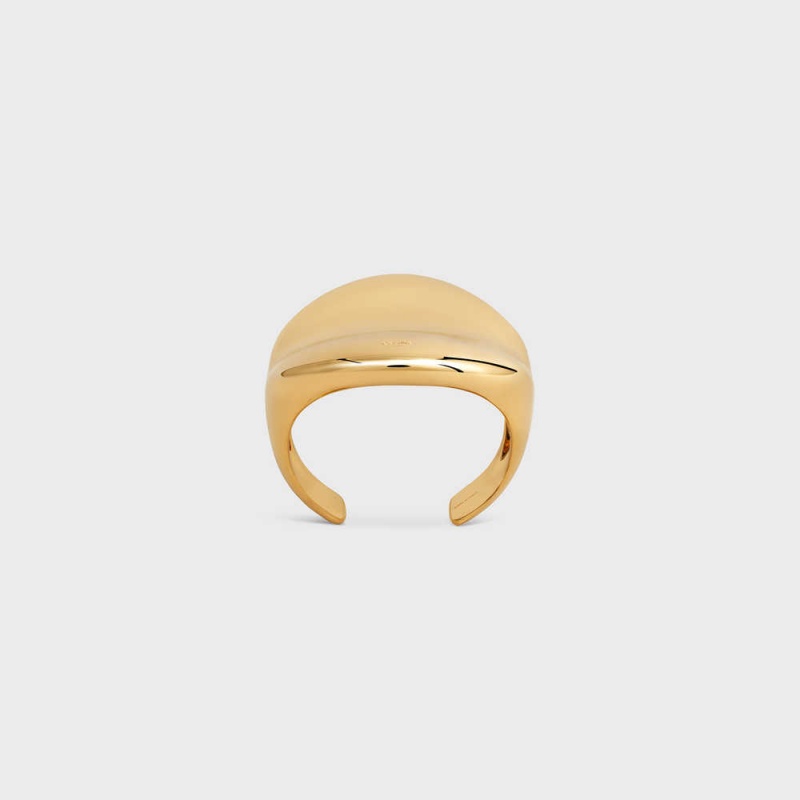 Gold Celine Formes Abstraites Cosmos Cuff in Brass with Gold Finish Bracelets | CL-592226