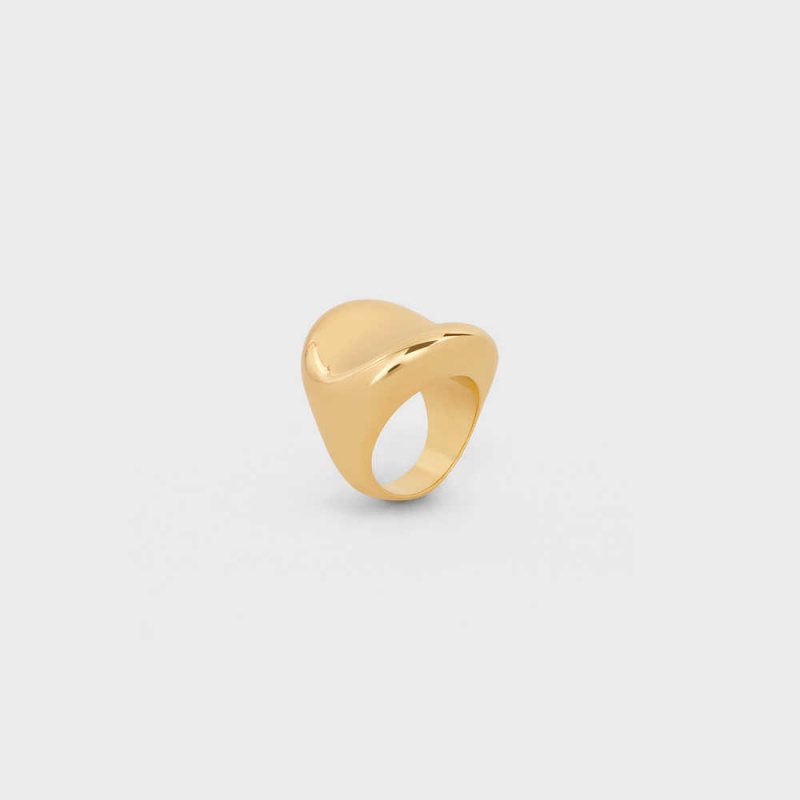 Gold Celine Formes Abstraites Cosmos in Brass with Gold Finish Rings | CL-592194