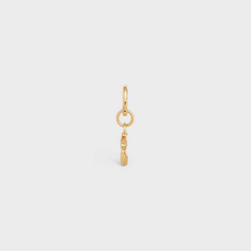 Gold Celine S CHARM in Brass Leather Goods Accessories | CL-592938