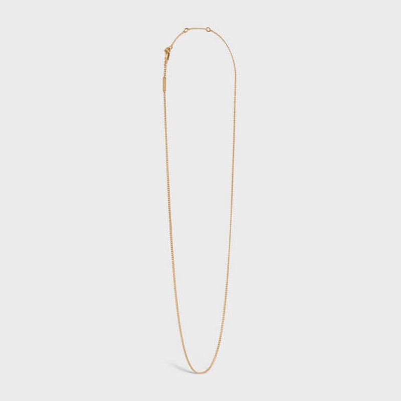 Gold Celine Separables Chain in Brass with Gold Finish Necklaces | CL-592263