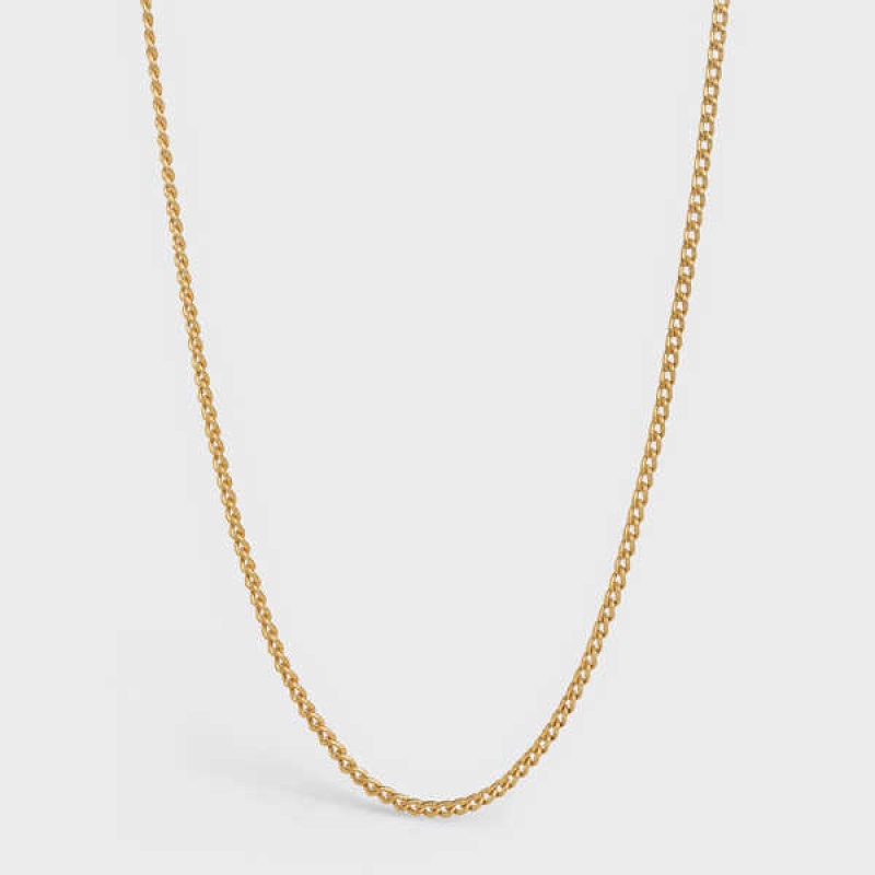 Gold Celine Separables Chain in Brass with Gold Finish Necklaces | CL-592262