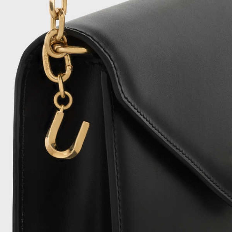 Gold Celine U CHARM in Brass Leather Goods Accessories | CL-592940