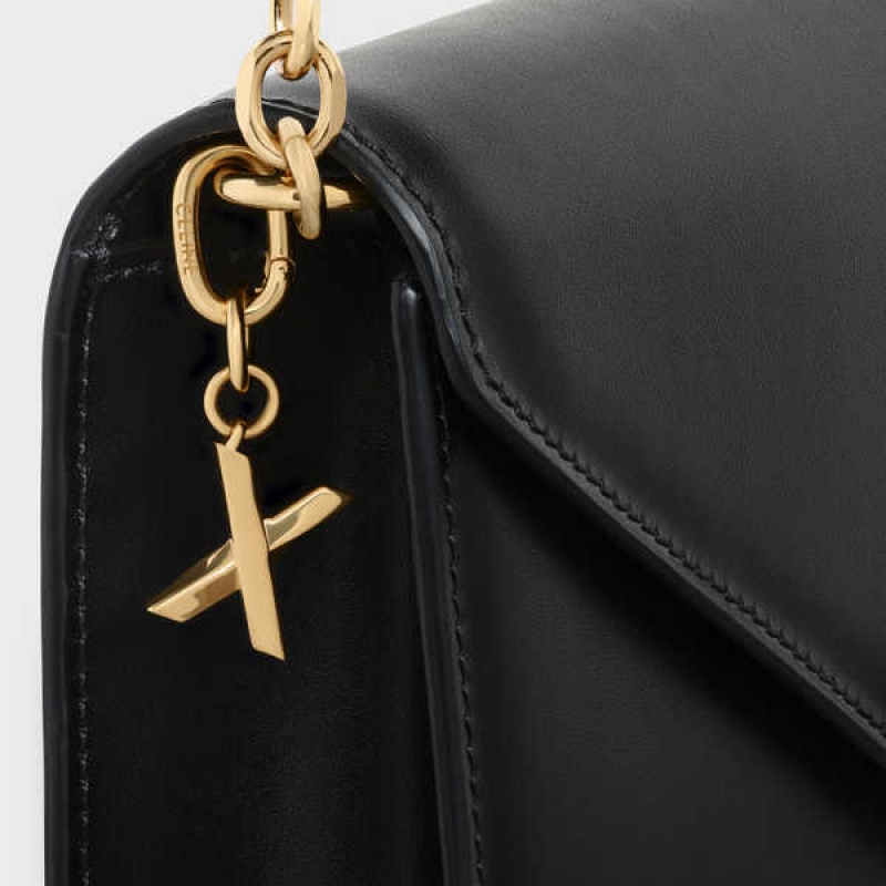 Gold Celine X CHARM in Brass Leather Goods Accessories | CL-592943