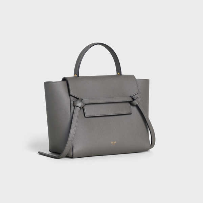 Grey Celine Micro in grained calfskin Belt Bag | CL-593062