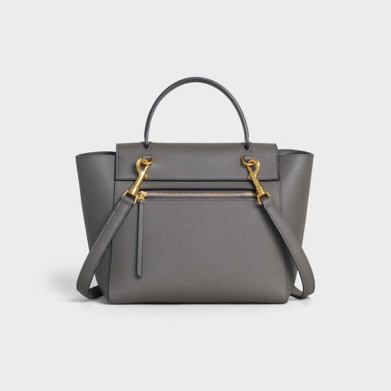 Grey Celine Micro in grained calfskin Belt Bag | CL-593062