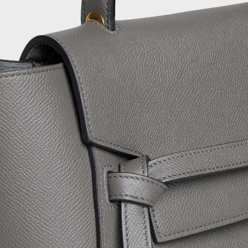 Grey Celine Micro in grained calfskin Belt Bag | CL-593062