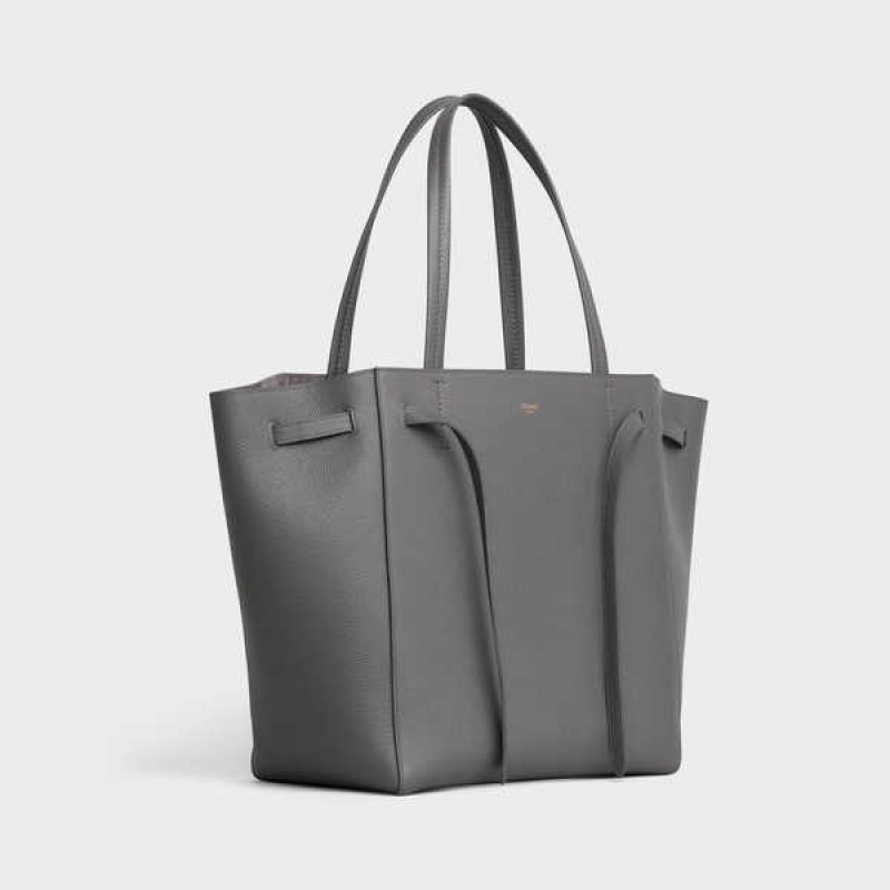 Grey Celine Small Phantom in soft grained calfskin Cabas | CL-593092