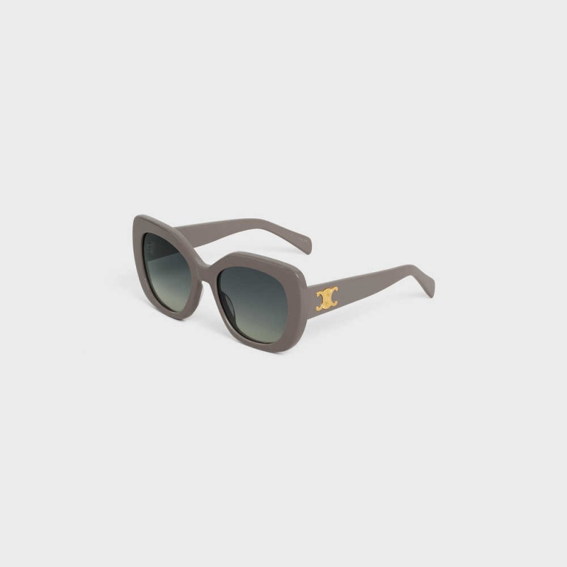 Grey Celine Triomphe 06 in Acetate Sunglasses | CL-592384