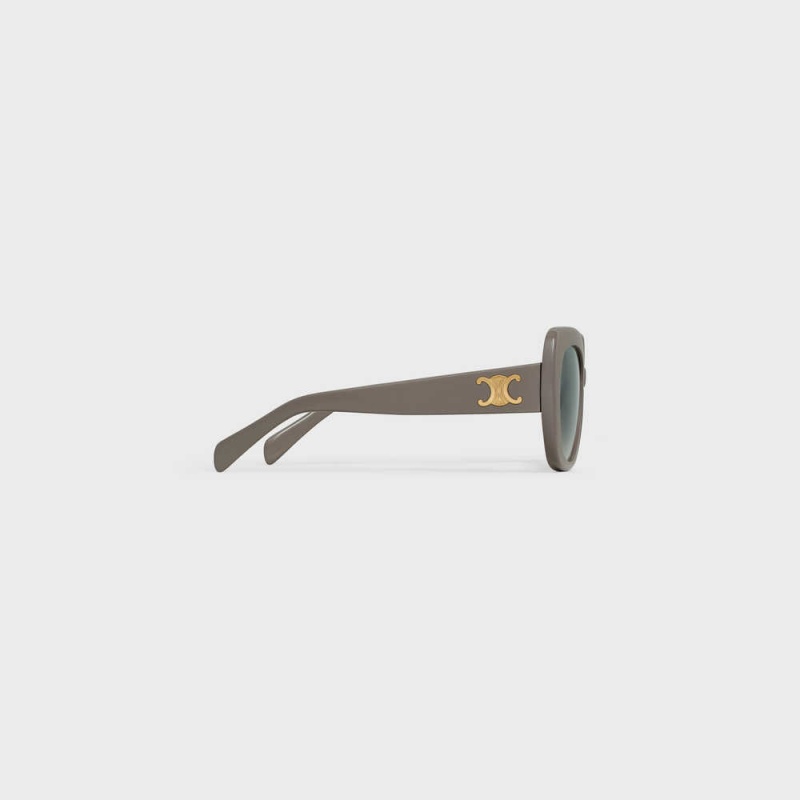 Grey Celine Triomphe 06 in Acetate Sunglasses | CL-592384