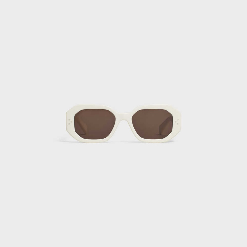 Ivory Celine Square S255 in Acetate Sunglasses | CL-592404