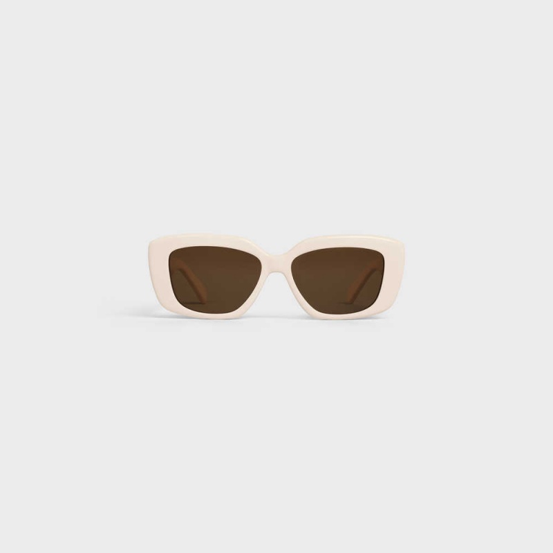 Ivory Celine Triomphe 04 in Acetate Sunglasses | CL-592395