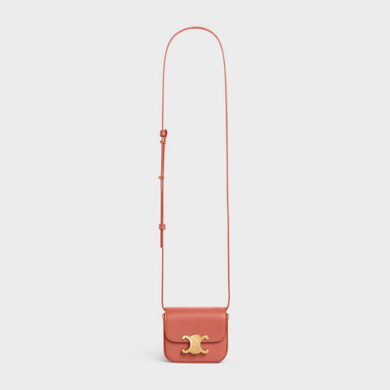 LYCHEE Celine TRIOMPHE in Shiny calfskin Mini Bags | CL-593011