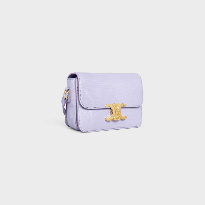 Light Lavender Celine Teen Bag in lizard Triomphe | CL-593216