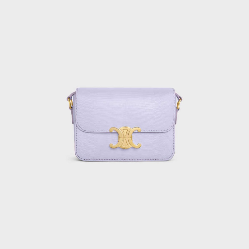 Light Lavender Celine Teen Bag in lizard Triomphe | CL-593216