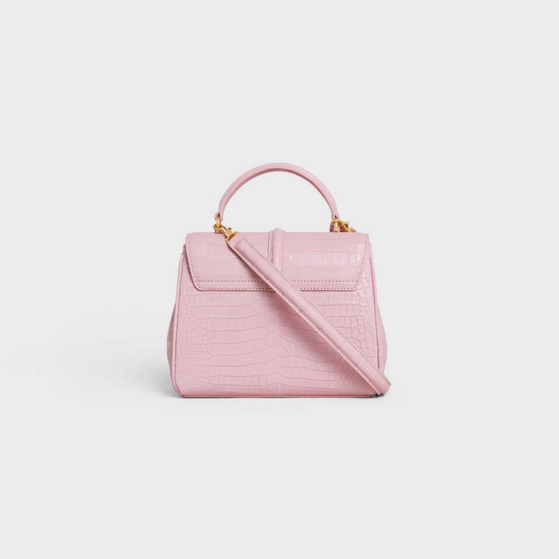 Light Pink Celine MINI in porosus crocodile 16 | CL-593274