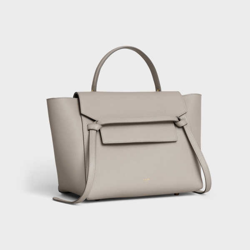 Light taupe Celine Mini in grained calfskin Belt Bag | CL-593066