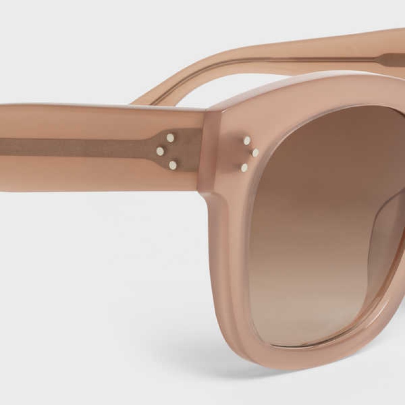 Milky Hazelnut Celine Oversized S002 in Acetate Sunglasses | CL-592439