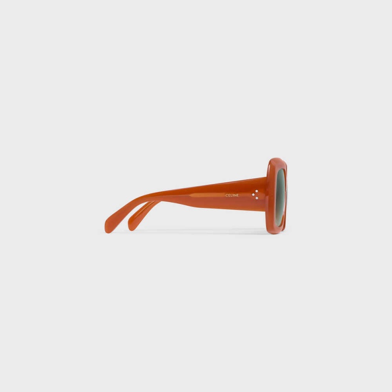 Milky Rust Celine Square S263 in Acetate Sunglasses | CL-592375