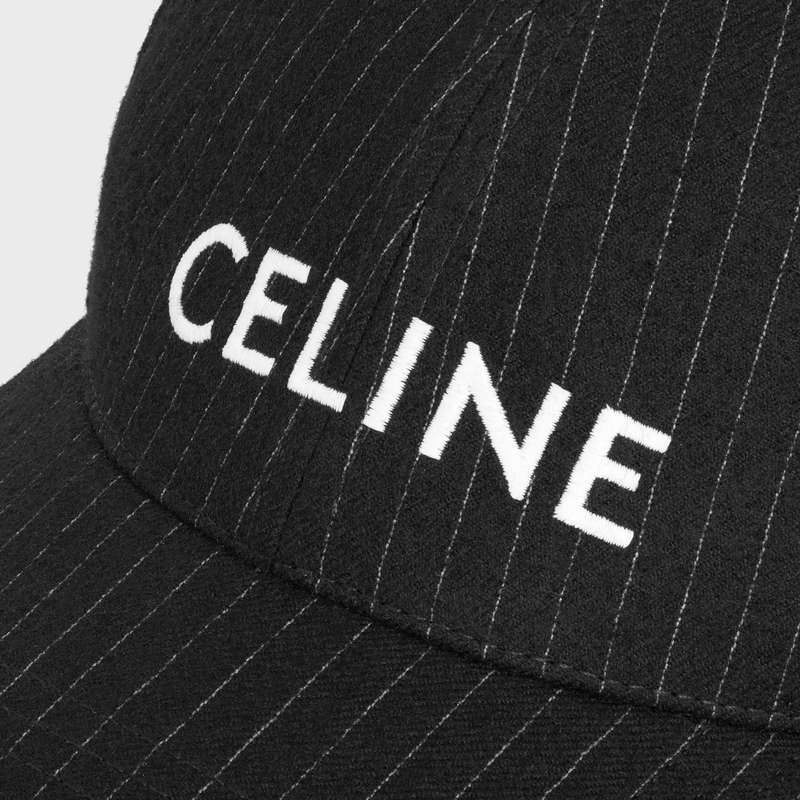 NOIR/CRAIE Celine baseball in striped flannel Cap | CL-591691