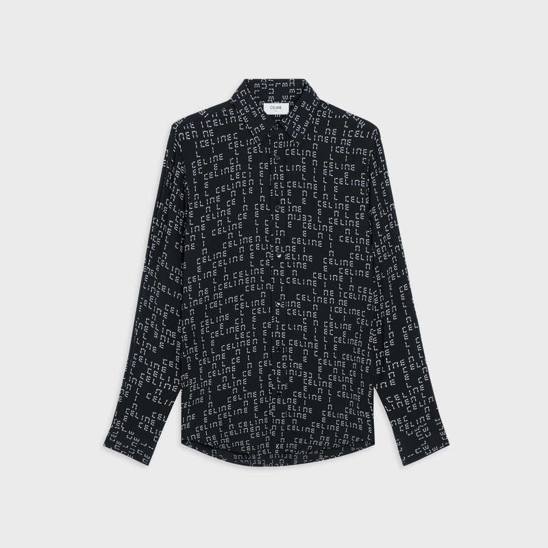 NOIR/CRAIE Celine loose in printed viscose Shirts | CL-592162