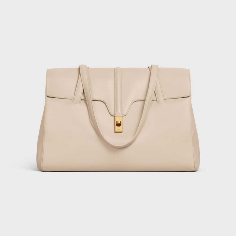 Nude Celine Large Soft bag in Smooth Calfskin 16 | CL-593267