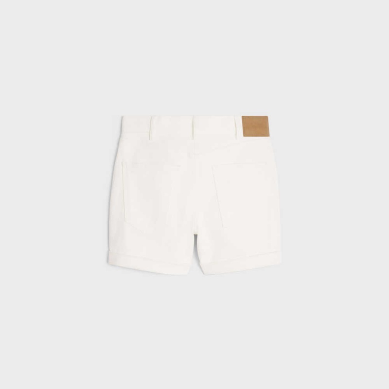 OPTIC WHITE WASH Celine suzanne in optic wash denim Shorts | CL-592746