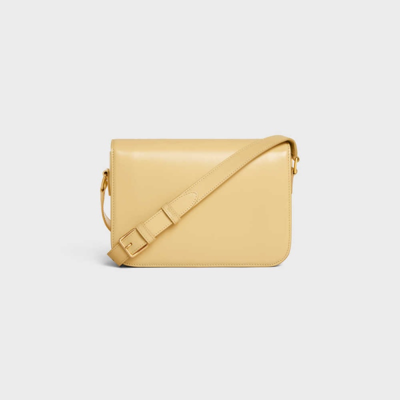 POLLEN Celine Classique Bag in shiny calfskin Triomphe | CL-593188