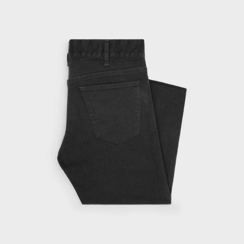 PURE BLACK STONE Celine skinny jeans in pure black stone wash denim Pants | CL-592729