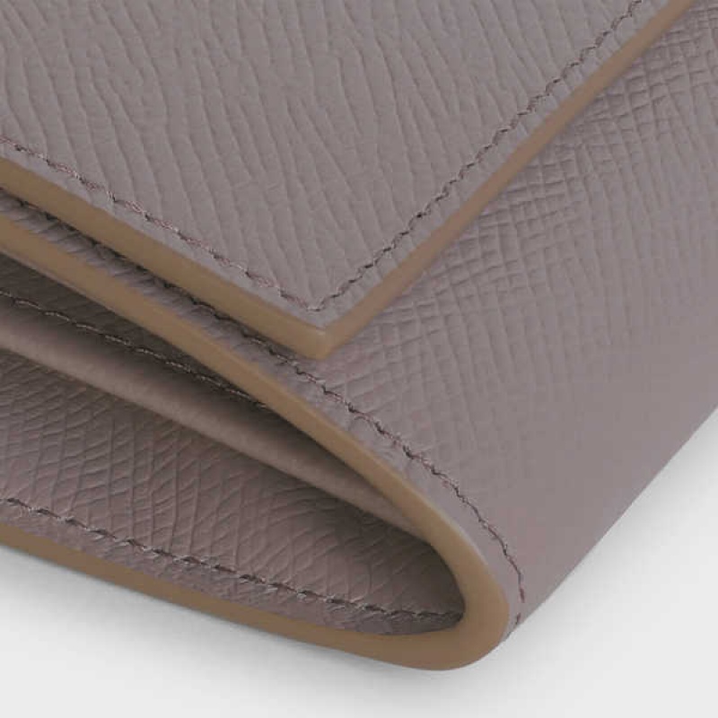 Pebble Celine Large flap in Grained calfskin Wallets | CL-592995