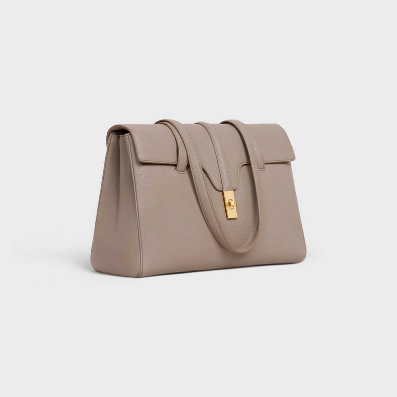 Pebble Celine Medium Soft Bag in Supple Grained Calfskin 16 | CL-593265