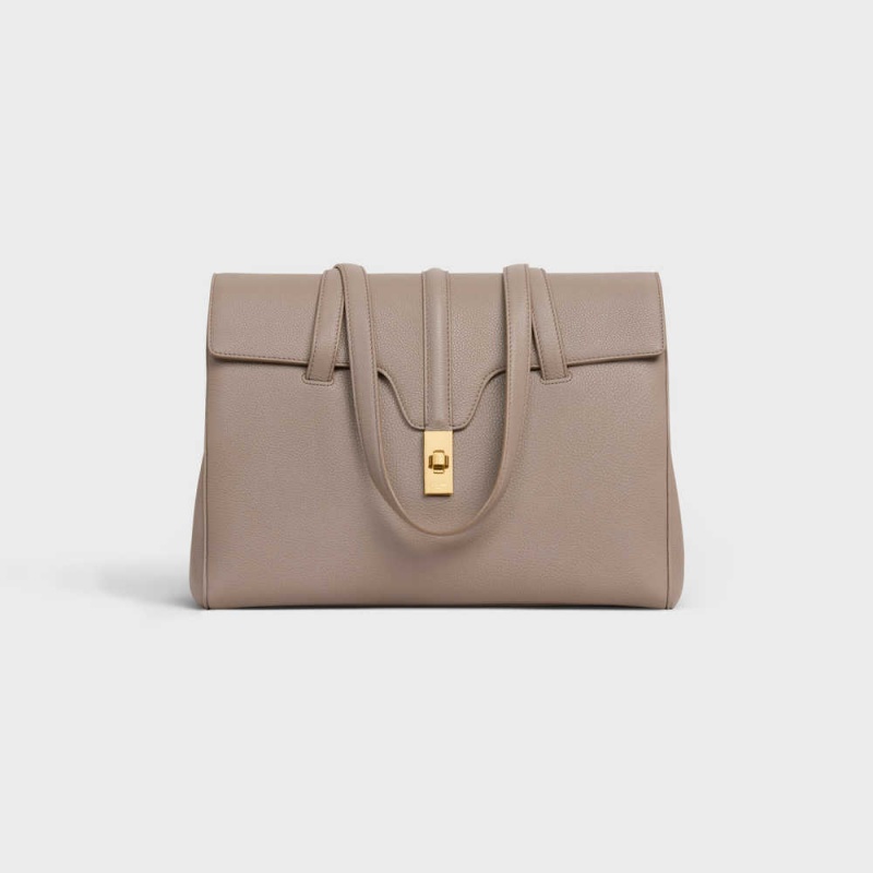 Pebble Celine Medium Soft Bag in Supple Grained Calfskin 16 | CL-593265