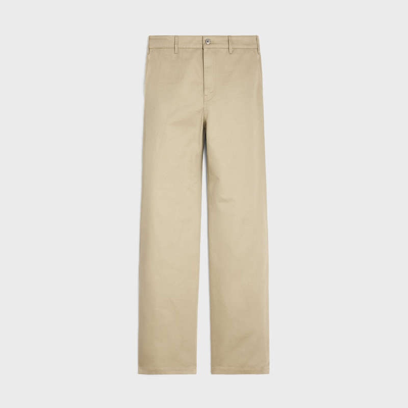 Raw Wash Celine straight chinos in cotton twill Pants | CL-592064