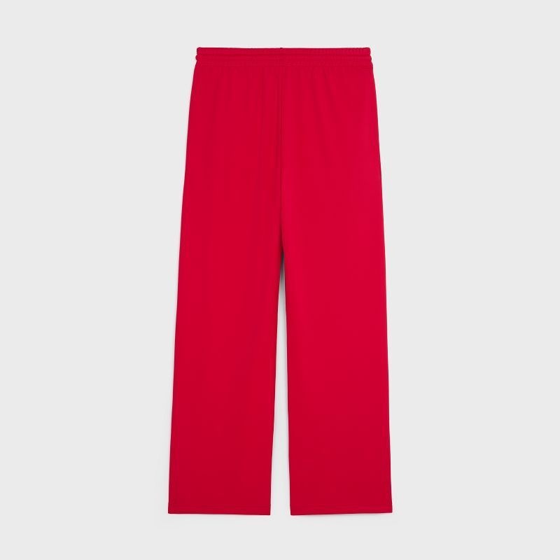 Red Celine FLARED JOGGING IN DOUBLE FACE JERSEY Pants | CL-592041