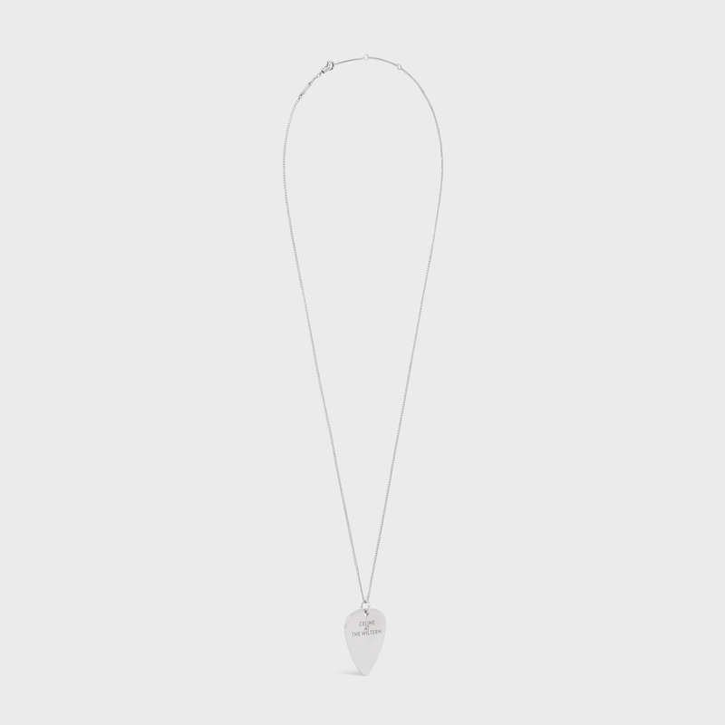 Silver Celine At the Wiltern Mediator in Brass with Rhodium finish Necklaces | CL-591661