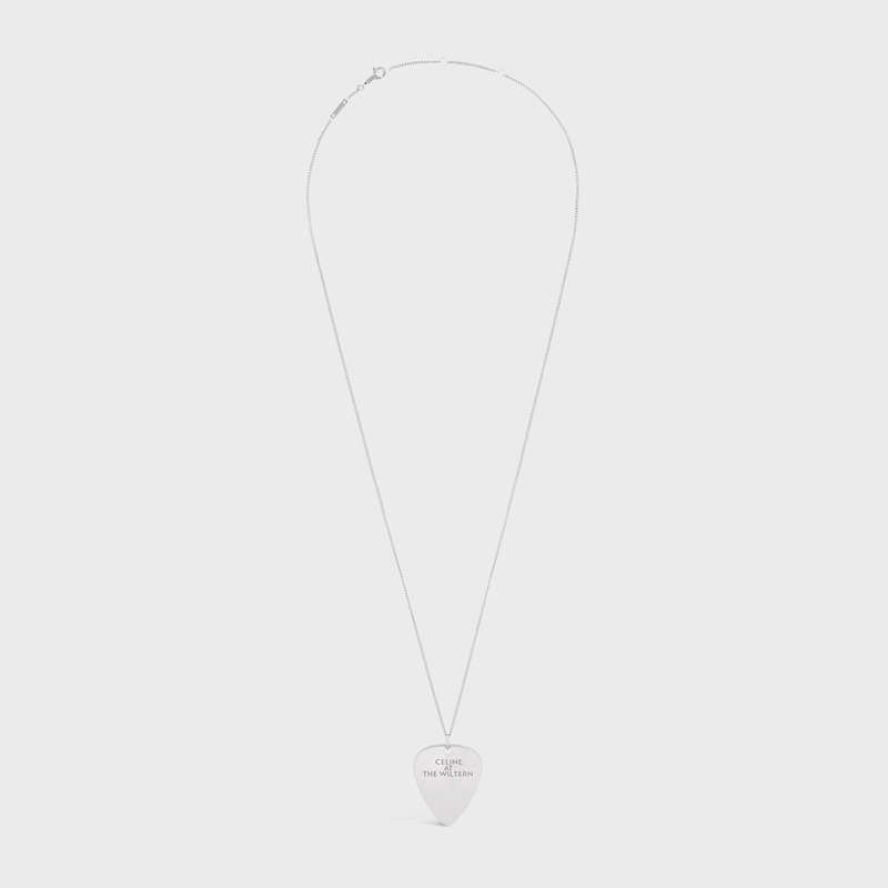 Silver Celine At the Wiltern Mediator in Brass with Rhodium finish Necklaces | CL-591661