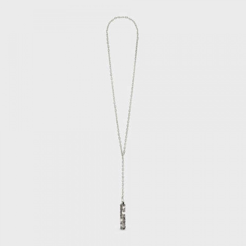 Silver Celine César Project Compression in Sterling Silver Necklaces | CL-591669