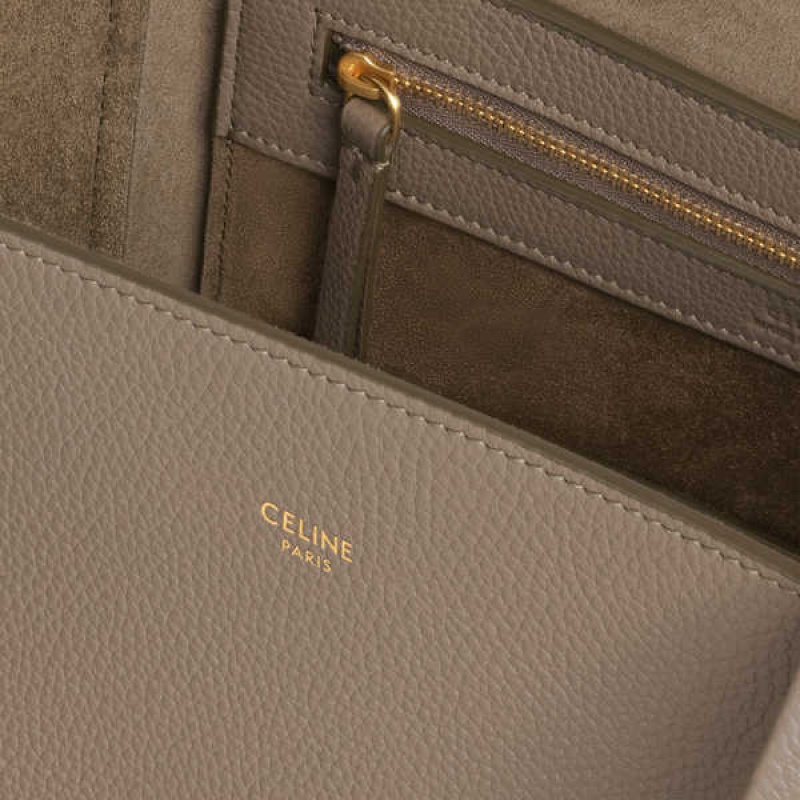 Taupe Celine Small Phantom in soft grained calfskin Cabas | CL-593093